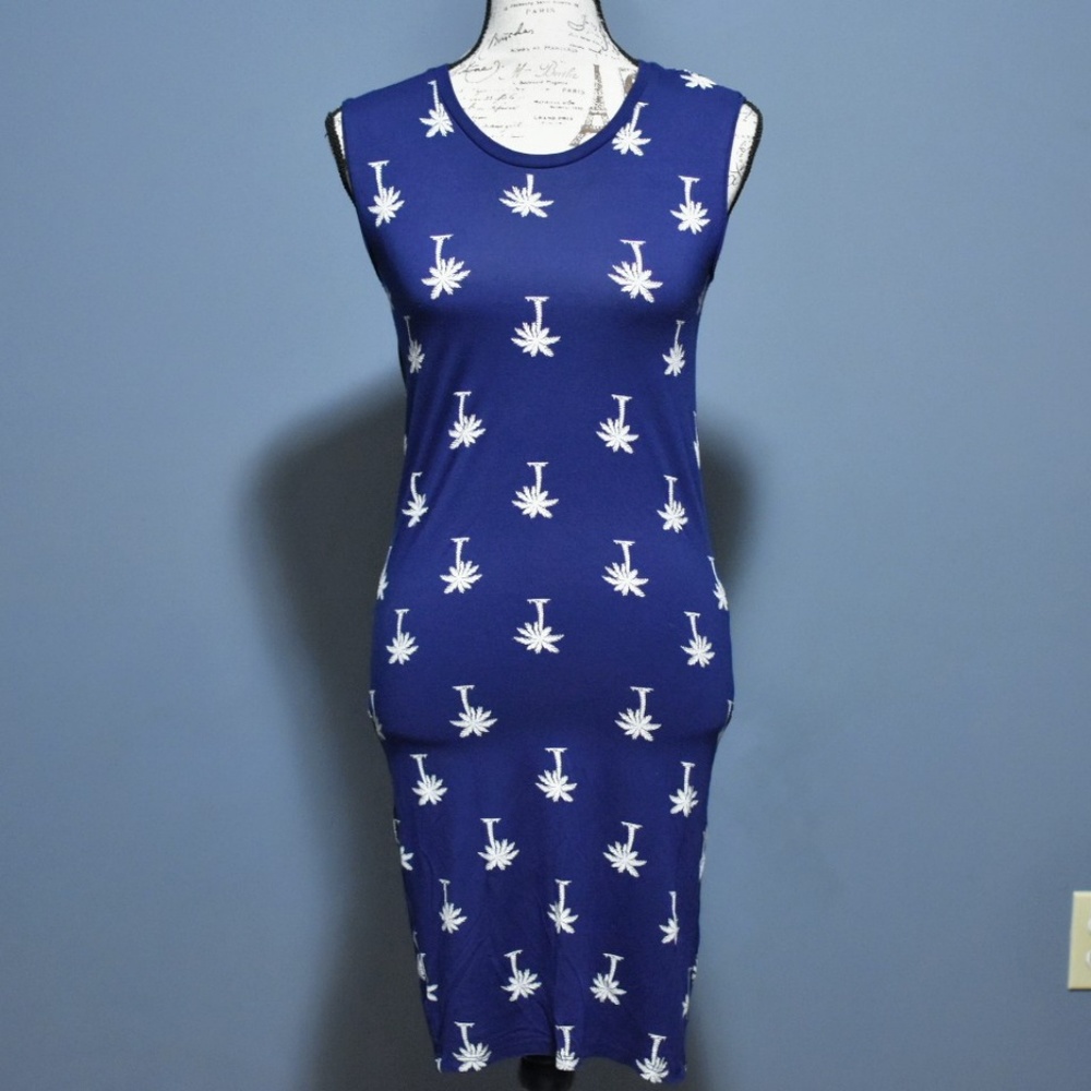 Zoe Karssen Navy Palm Tree Dress